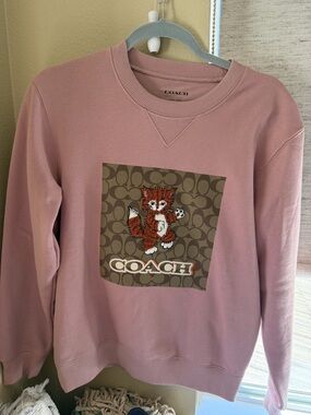 Coach Dusty Pink Crewneck Sweatshirt